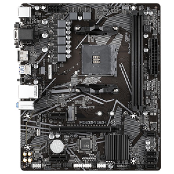 Gigabyte A520M S2H A520 mATX AM4 Motherboard